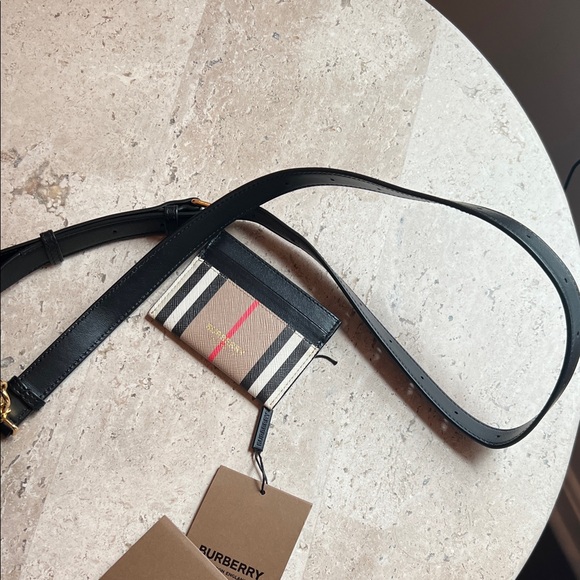 Burberry Louise Icon Stripe Bag + Matching Card Holder - Picture 7 of 14